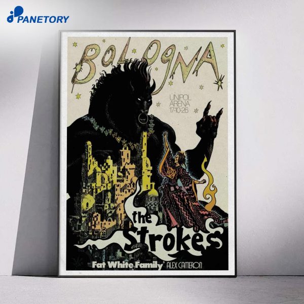 The Strokes Unipol Arena Bologna Italy Oct 17 2026 Poster